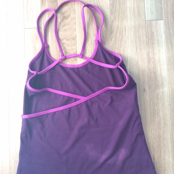 Fabletics athletic tank, plum/fuschia, XS - Picture 3 of 6